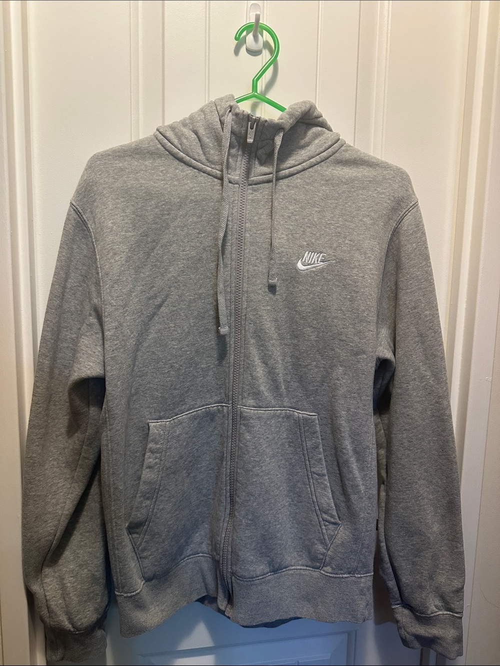 Nike Gray Full-Zip Hooded Sweatshirt